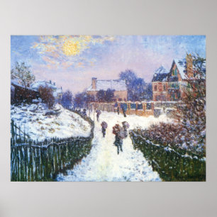 Poster Boulevard Saint Denis Argenteuil par Claude Monet