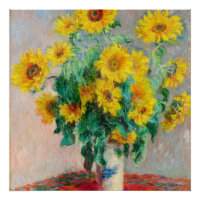 Bouquet de tournesols Claude Monet