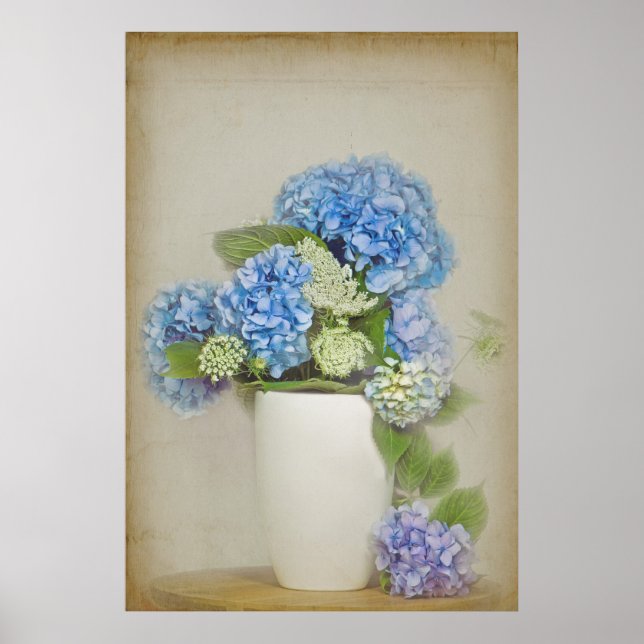 Poster Bouquet Hydrangea (Devant)