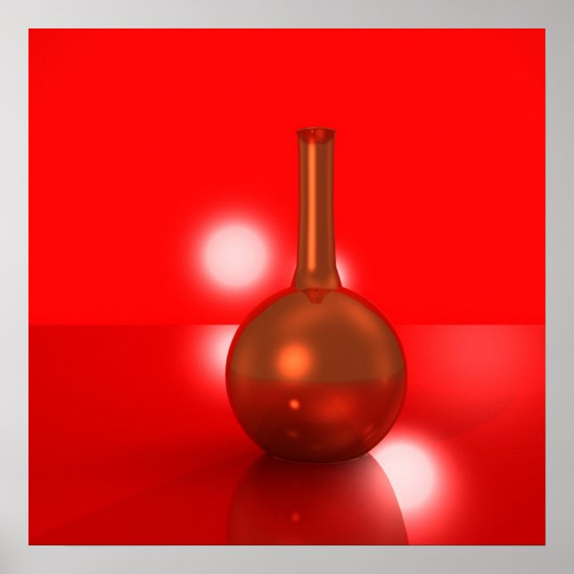 Poster bouteille rouge (Devant)