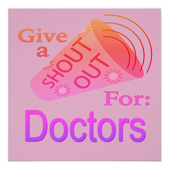 Poster Bouton Éclater pour les médecins (Devant)