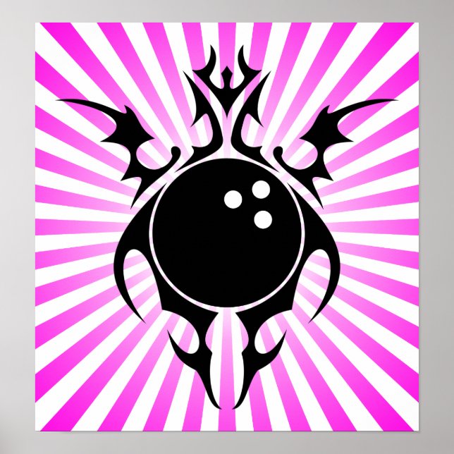 Poster bowling : tribalz (Devant)