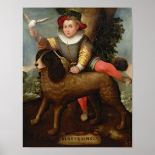 Poster Boy and Dog, "Bibius Vincit"