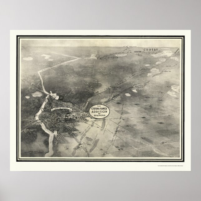 Poster Brainerd, MN Carte panoramique - 1914 (Devant)