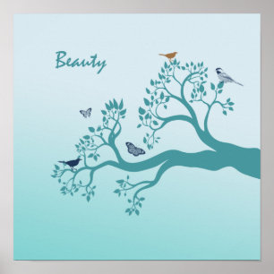 Poster Branche Arbre de beauté