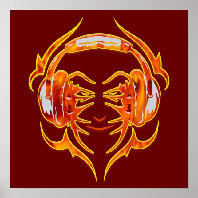 Poster Branché Pour La Musique (Devant)