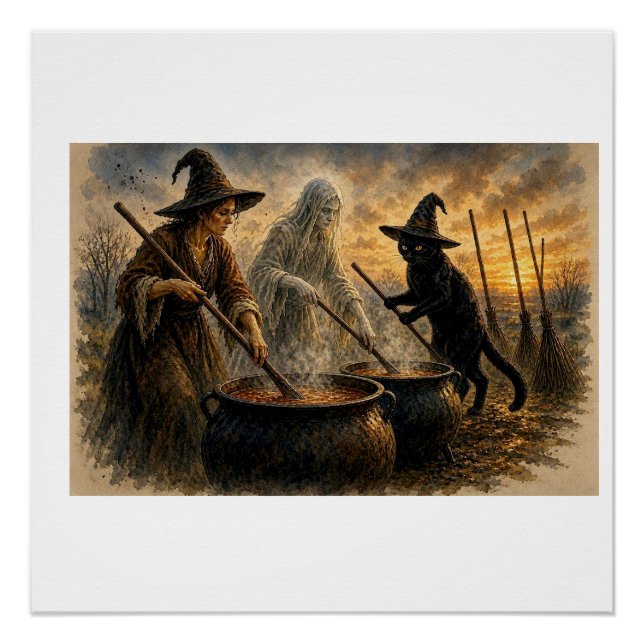 Poster Brasserie Halloween,  (Devant)