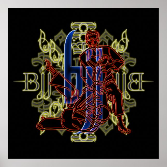 Poster brésilien Jiu Jitsu Red Fighters (Devant)