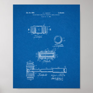Poster Brevet de Gavel du juge - modèle