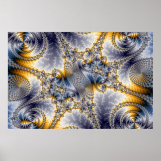 Poster Bridge Network - Mandelbrot Fractal Art