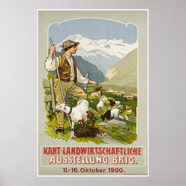 Poster Brig, Kant-Landwirtschaftliche Ausstellung (Devant)