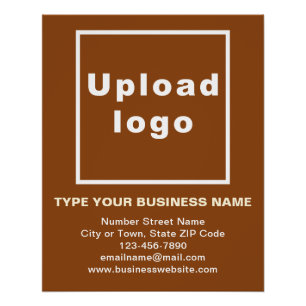 Poster brillant Brown de marque commerciale