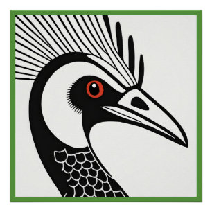 Poster brillant Cassowary
