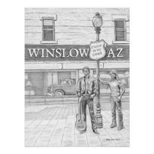 Poster brillant de STANDIN ON THE CORNER