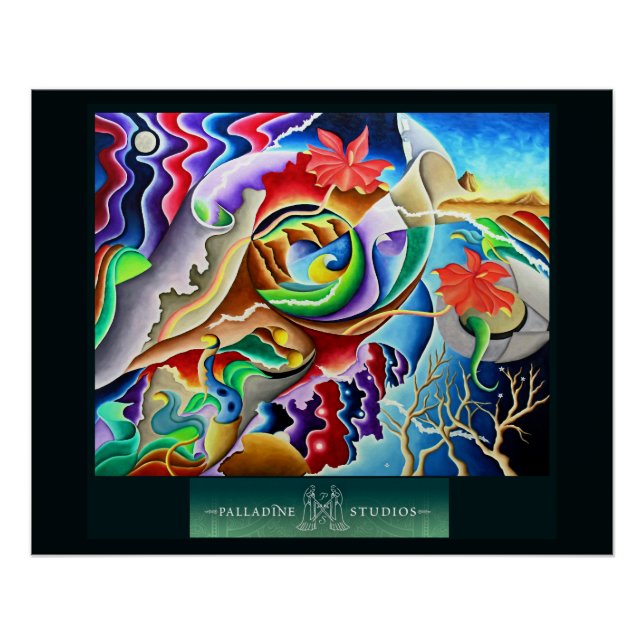 Poster brillant 'Dream Vortex' (Devant)