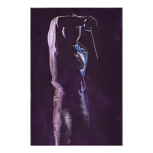 Poster brillant en silhouette (Devant)