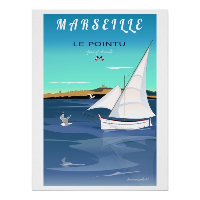 Poster brillant, Le Pointu : L'Esprit de Marseille (Devant)