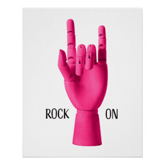 Poster brillant - Rock On
