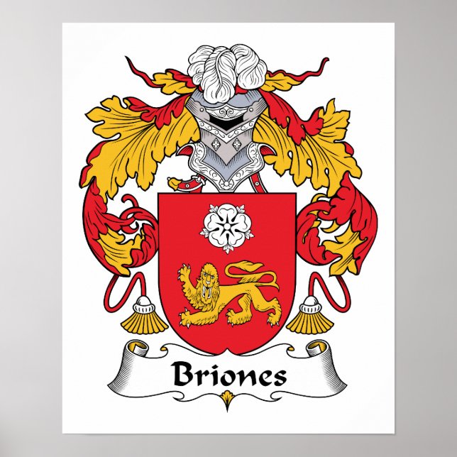 Poster Briones Family Crest (Devant)