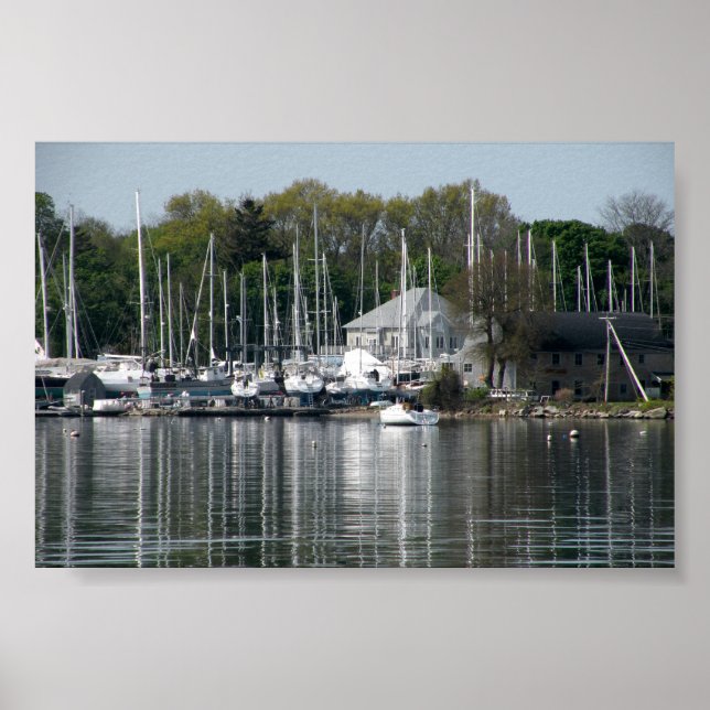 Poster Bristol Harbour Bristol Rhode Island (Devant)