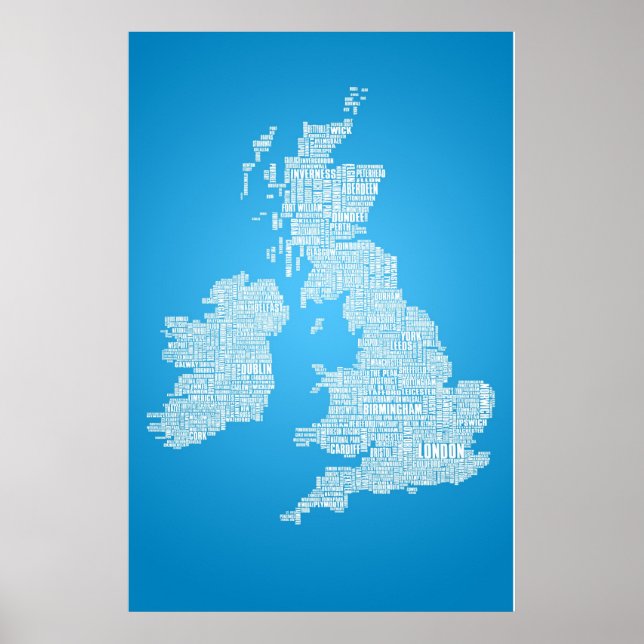 Poster British Isles est le mot (Devant)