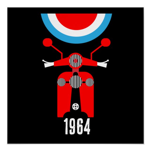Poster British Mods 1964 (Devant)