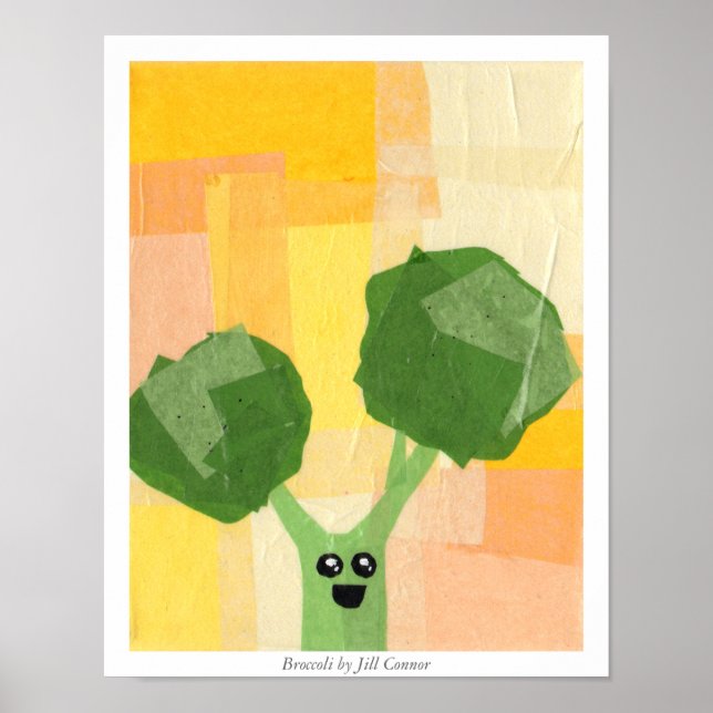 Poster Broccoli par Jill Connor (Devant)