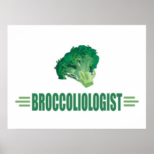 Poster Brocoli drôle