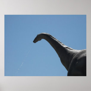 Poster Brontosaurus dinosaure