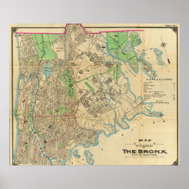 Poster Bronx, New York (Devant)