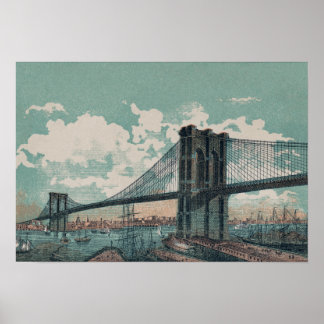 Poster Brooklyn Bridge Imprimer