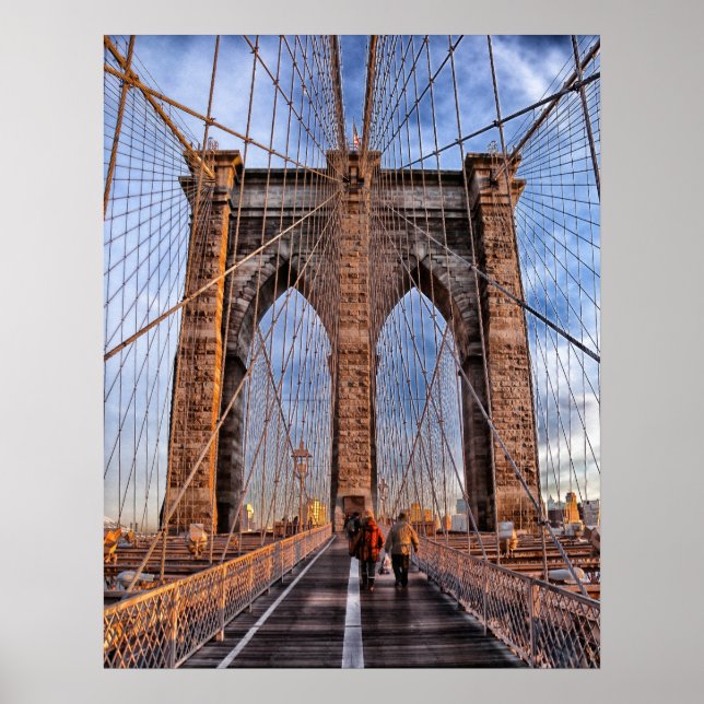Poster Brooklyn Bridge, New York (Devant)