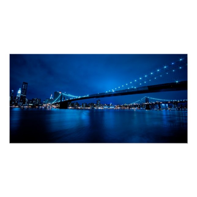 Poster Brooklyn Bridge, New York (Devant)