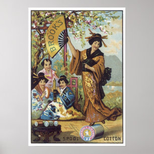 Poster Brooks Spool Cotton Japon