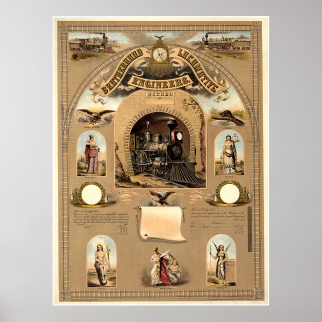 Poster Brotherhood of Locomotive Engineers (Devant)