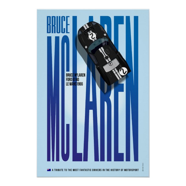 Poster Bruce McLaren Tribute (Devant)