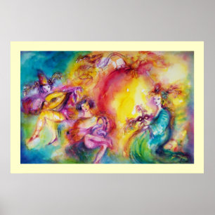 Poster BRÛLER LE CARNAVAL / Danse mascarade vénitienne