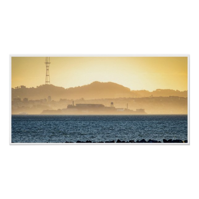 Poster Brume Dorée sur Alcatraz (Devant)
