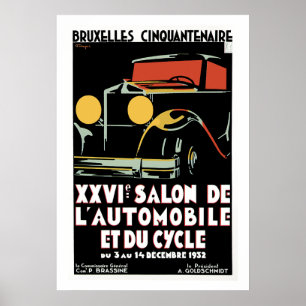 Poster Bruxelles 25e Salon de l'Automobile