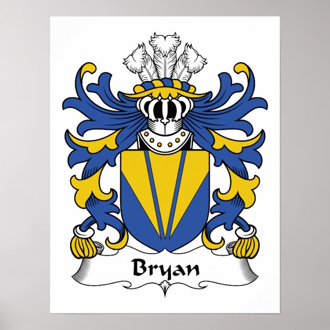 Poster Bryan Family Crest (Devant)