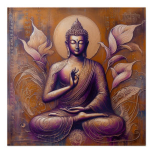 POSTER BUDDHA MEDITAT AP #7