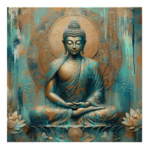 POSTER BUDDHA MEDITAT AP #9