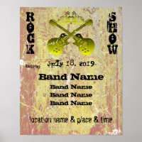 Poster Budget du Grunge Rock Show Extraordinaire