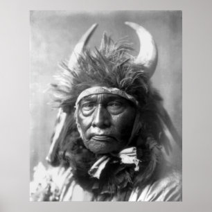 Poster Bull Chief — Apsaroke : 1908