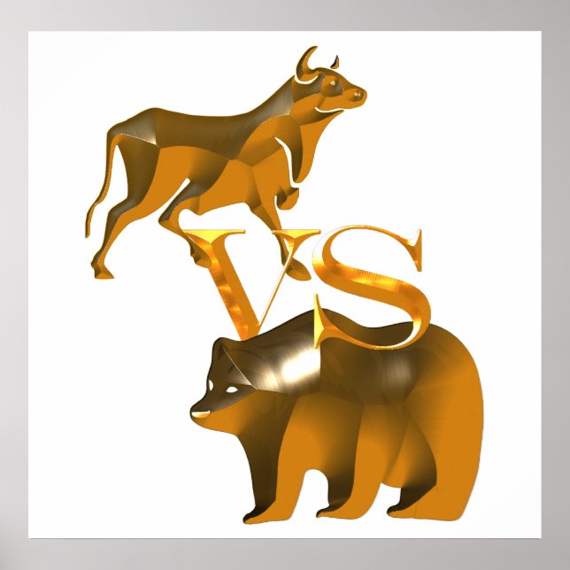 Poster Bull Market Vs Bear Market (Devant)