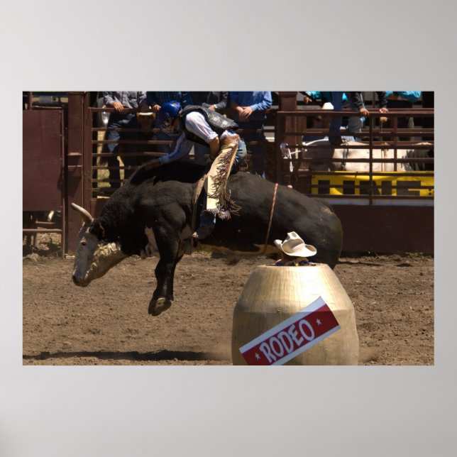 Poster Bull rider est accroché pour ma vie chère (Devant)
