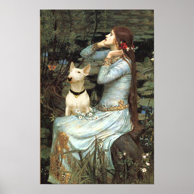 Poster Bull Terrier 1 - Ophélie assise (Devant)