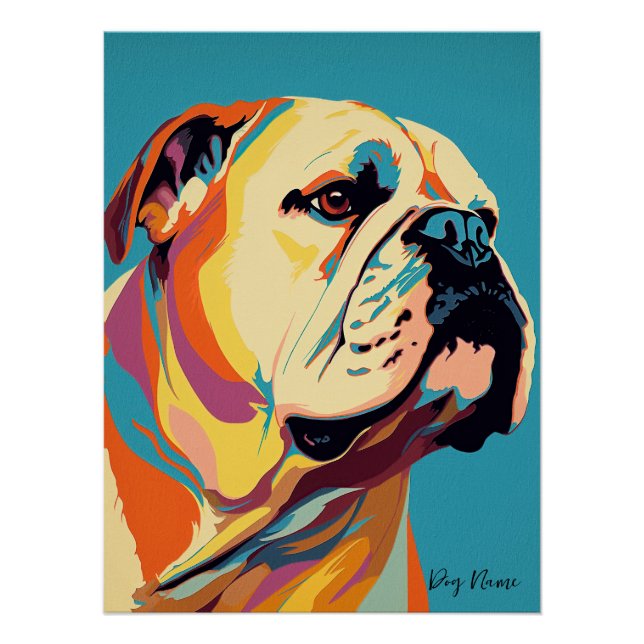 Poster Bulldog 001 - Bruno Pokopen (Devant)