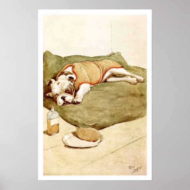 Poster Bulldog avec une maladie mystérieuse (Devant)