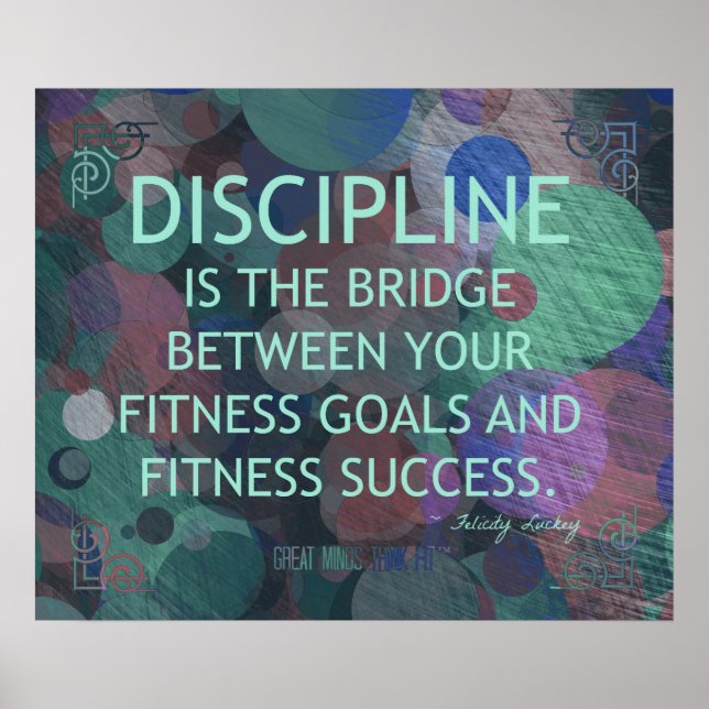 Poster Bulles de la discipline de forme (Devant)